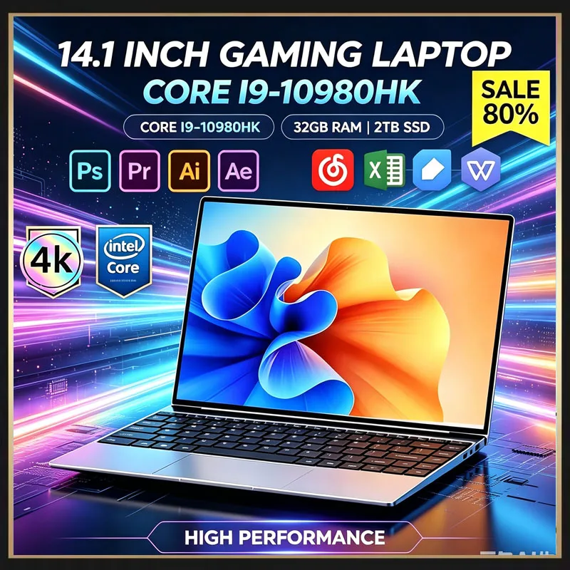 Ssd 2Tb - لابتوب نحيف للغاية 14.1 بوصة بمعالج
