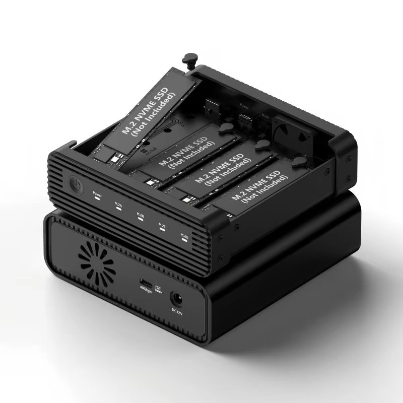 Nvme Ssd - علبة خارجية من الألومنيوم لـ 4
