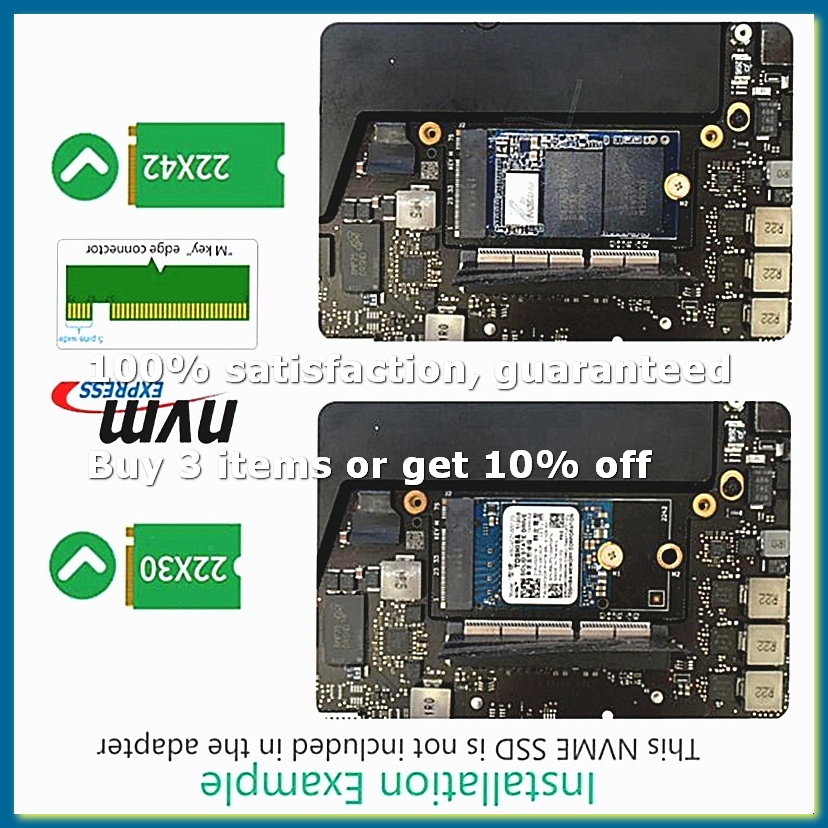 Nvme Ssd - بطاقة تحويل M.2 NGFF M-Key NVME