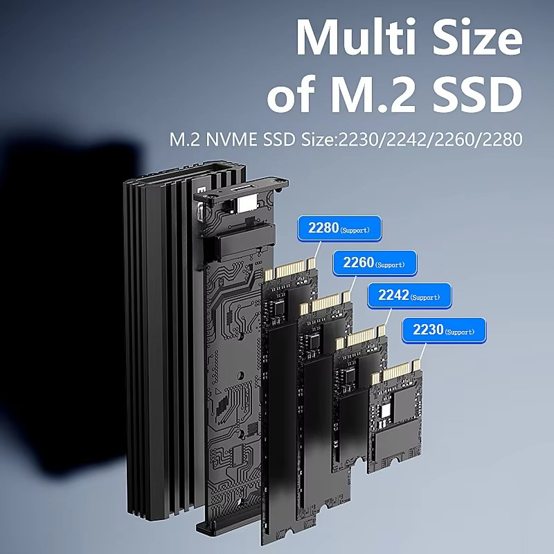 Nvme Ssd - علبة خارجية من الألومنيوم EE1 لـ