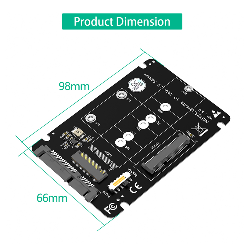 محول M.2 NGFF mSATA SSD إلى SA - مراجعة Memory Card Ssd وسعره