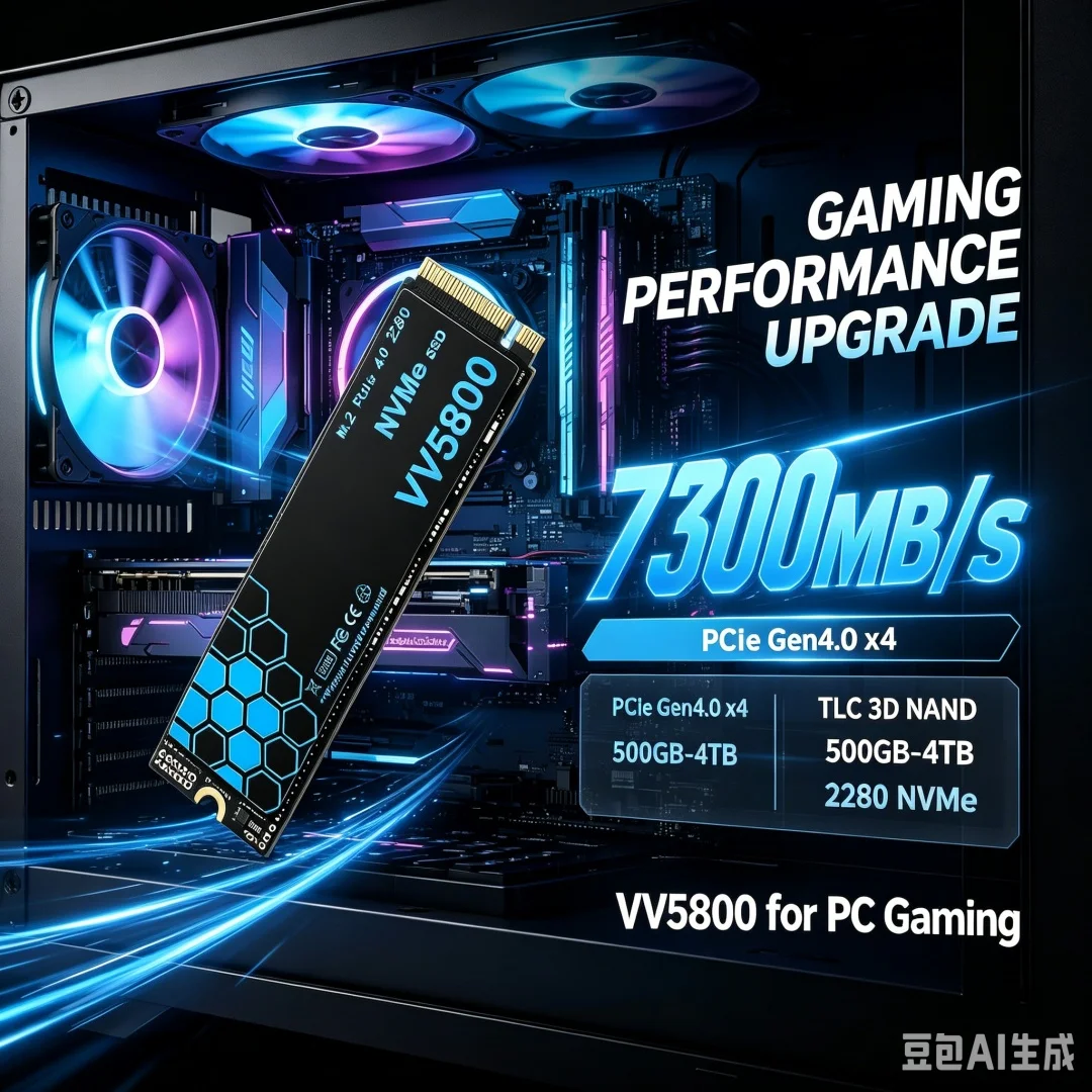 قرص SSD NVMe M.2 VV5800 بسرعة  - مراجعة Ssd 500Gb وسعره