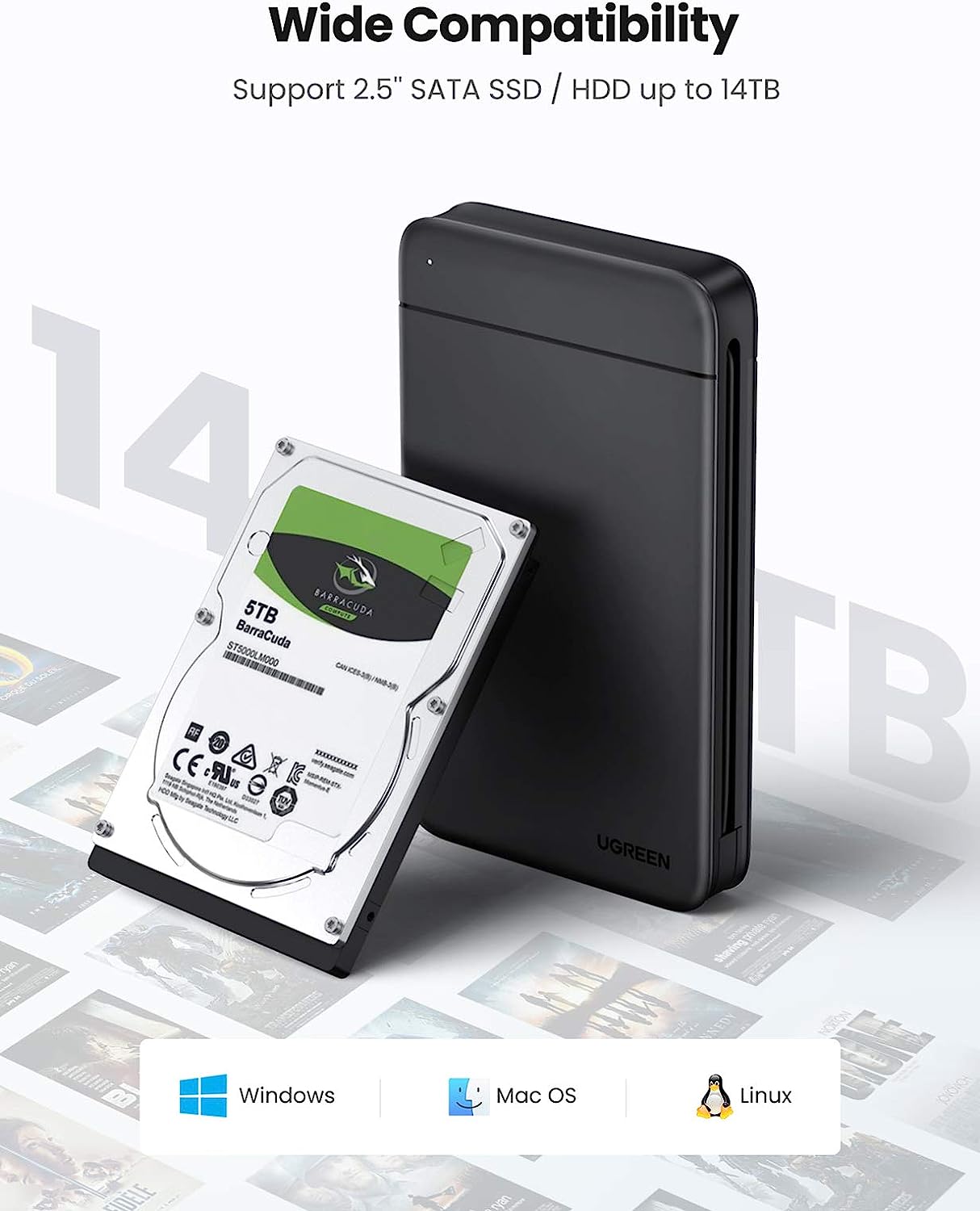 UGREEN USB C حاوية القرص الصلب - مراجعة Sata Ssd وسعره