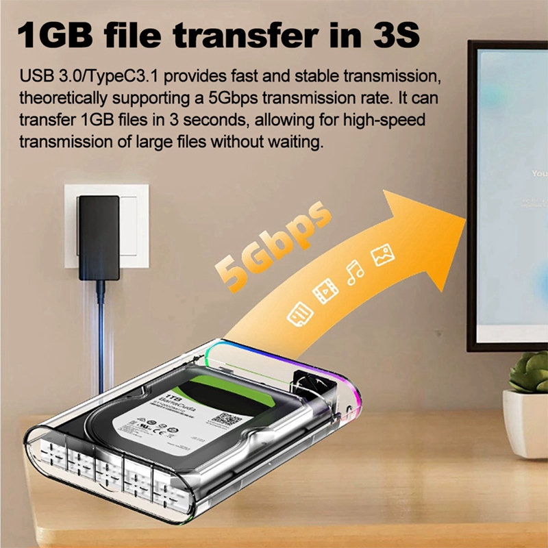 علبة قرص صلب/قرص SSD شفافة مقا - مراجعة External Ssd وسعره