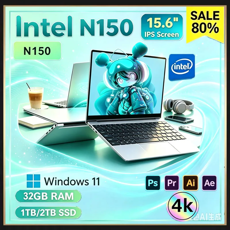لابتوب محمول من إنتل كور N150  - مراجعة Ssd 2Tb وسعره
