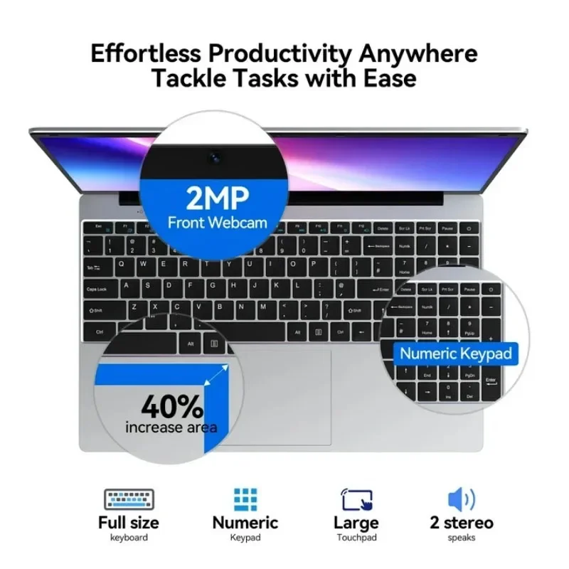 لابتوب محمول من إنتل كور N150  - مراجعة Ssd 2Tb وسعره
