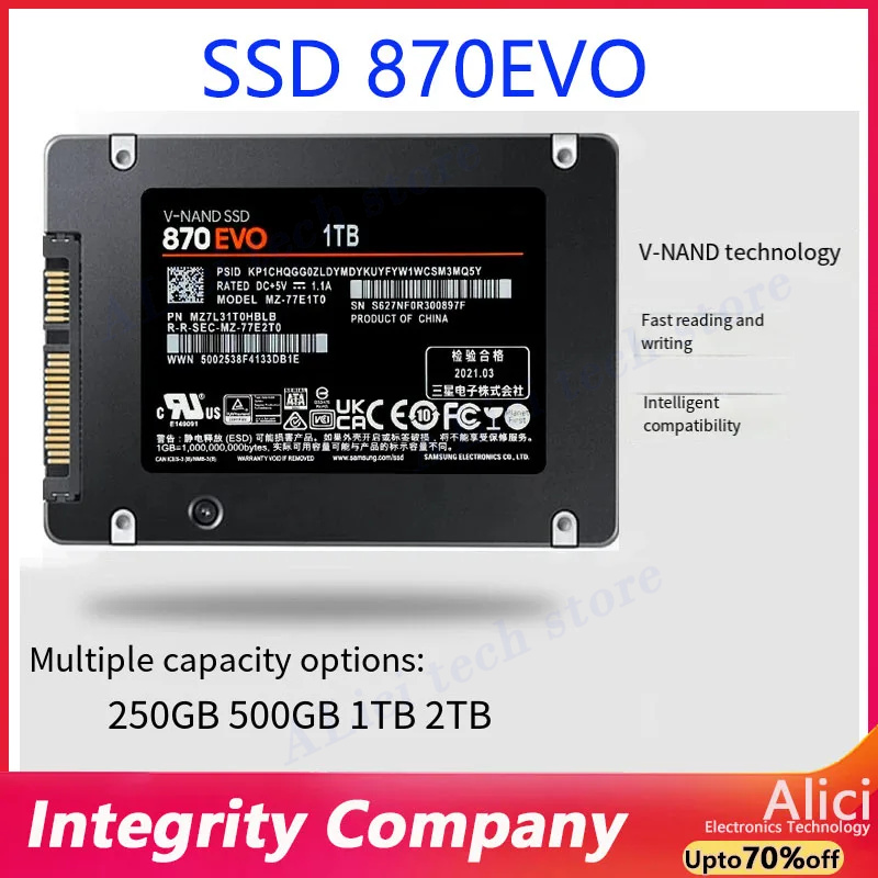 SSD الأصلي لسامسونج 870EVO محر - مراجعة Samsung Ssd وسعره