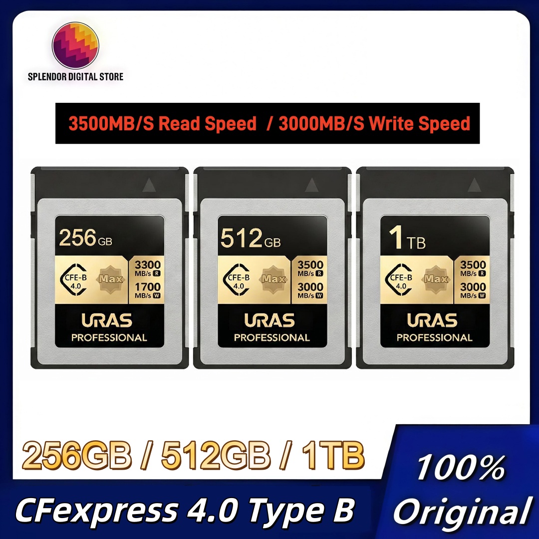 بطاقة ذاكرة URAS CFexpress 4.0 - مراجعة Memory Card Ssd وسعره