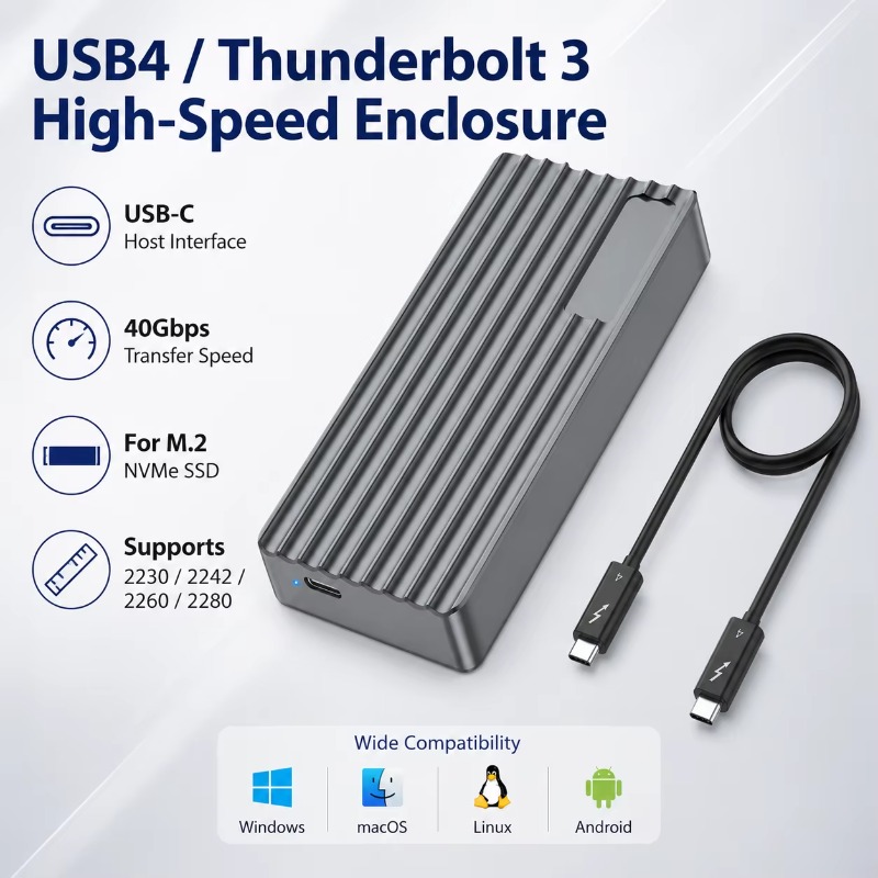 علبة خارجية لـ TBT3/USB4 M.2 N - مراجعة Nvme Ssd وسعره