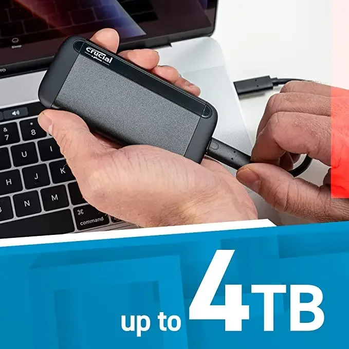 قرص صلب خارجي محمول Crucial X8 - مراجعة Ssd 1Tb وسعره